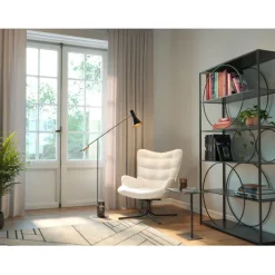 KARE Design Meubles>Fauteuil pivotant Oscar Bouclé crème