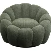 KARE Design Meubles>Fauteuil pivotant Peppo Bloom Melange vert
