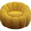 KARE Design Meubles>Fauteuil pivotant Peppo Bloom jaune