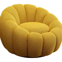 KARE Design Meubles>Fauteuil pivotant Peppo Bloom jaune