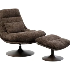 KARE Design Meubles>Fauteuil pivotant + repose-pieds Montreal