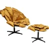 KARE Design Meubles>Fauteuil pivotant + repose-pieds Blossom