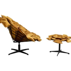 KARE Design Meubles>Fauteuil pivotant + repose-pieds Blossom