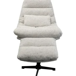 KARE Design Meubles>Fauteuil pivotant + repose-pieds Columbia