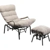 KARE Design Meubles>Fauteuil + tabouret Vienna Swing beige