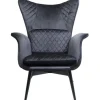 KARE Design Meubles>Fauteuil Tudor Velvet noir