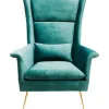 KARE Design Meubles>Fauteuil Vegas Forever pétrole