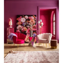 KARE Design Meubles>Fauteuil Water Lily doré-fuchsia