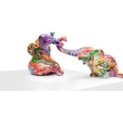 KARE Design Accessoires>Figurine Décorative Elefant Zirkus Graffiti(2/Set)