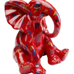 KARE Design Accessoires>Figurine décorative Elephant Dots rouge 18cm