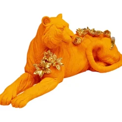 KARE Design Accessoires>Figurine décorative Flower Leopard orange 26cm