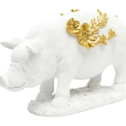 KARE Design Accessoires>Figurine décorative Flower Pig blanc 21cm