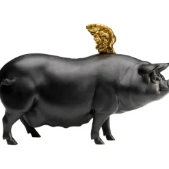 KARE Design Accessoires>Figurine décorative Flying Pig noir 11cm