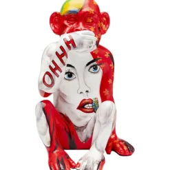 KARE Design Accessoires>Figurine décorative Graffiti Monkey rouge 39cm