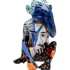KARE Design Accessoires>Figurine décorative Graffiti Monkey bleu 39cm
