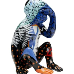KARE Design Accessoires>Figurine décorative Graffiti Monkey bleu 39cm