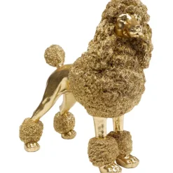 KARE Design Accessoires>Figurine décorative Mrs Poodle doré 34cm
