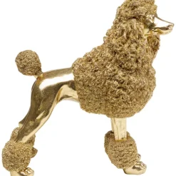 KARE Design Accessoires>Figurine décorative Mrs Poodle doré 34cm