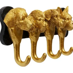 KARE Design Meubles>Garderobe murale Dog Family doré 31cm