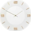 KARE Design Accessoires>Horloge murale Leonardo blanc/doré Ø49cm