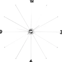 KARE Design Accessoires>Horloge murale Like Umbrella chromée