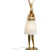 KARE Design Luminaires>Lampadaire Animal Rabbit or/blanc 150cm