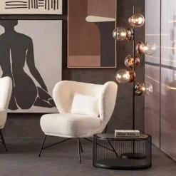 KARE Design Luminaires>Lampadaire Double Bubble cuivre 165cm