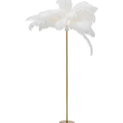 KARE Design Luminaires>Lampadaire Feather Palm blanc 165cm