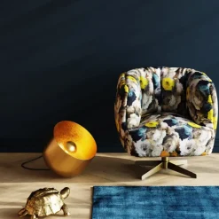 KARE Design Luminaires>Lampe de sol Apollon Smooth doré Ø35cm