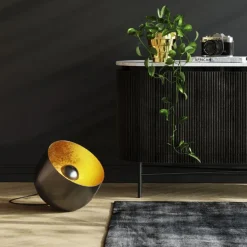 KARE Design Luminaires>Lampe de sol Apollon Smooth Graphite Ø35cm