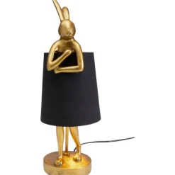 KARE Design Luminaires>Lampe à poser Animal Rabbit doré/noir 50cm