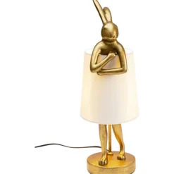 KARE Design Luminaires>Lampe à poser Animal Rabbit doré/blanc 50cm