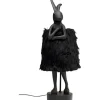 KARE Design Luminaires>Lampe à poser Animal Rabbit Fur noir/doré 68cm