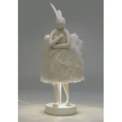 KARE Design Luminaires>Lampe à poser Animal Rabbit Fur blanc/argenté 50cm