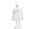 KARE Design Luminaires>Lampe à poser Animal Rabbit Fur blanc/argenté 68cm