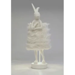 KARE Design Luminaires>Lampe à poser Animal Rabbit Fur blanc/argenté 68cm
