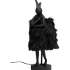 KARE Design Luminaires>Lampe à poser Animal Rabbit Fur noir/doré 50cm
