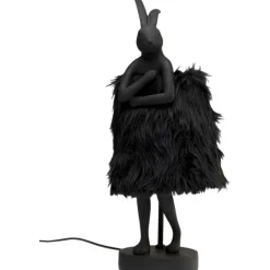 KARE Design Luminaires>Lampe à poser Animal Rabbit Fur noir/doré 50cm