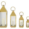 KARE Design Accessoires>Lanterne Giardino doré (4/Set)