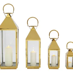 KARE Design Accessoires>Lanterne Giardino doré (4/Set)