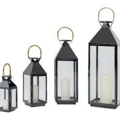 KARE Design Accessoires>Lanterne Giardino noir (4/Set)
