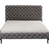 KARE Design Meubles>Lit Desire haut gris argenté 180x200cm