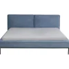 KARE Design Meubles>Lit East Side velours côtelé bleu 160x200