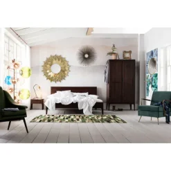 KARE Design Meubles>Lit en boix Brooklyn noyer 180x200cm