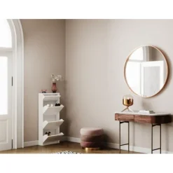 KARE Design Meubles>Meuble à chaussures Caruso 3+1 blanc