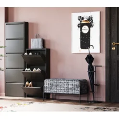 KARE Design Meubles>Meuble à chaussures Caruso 3 noir (MO)