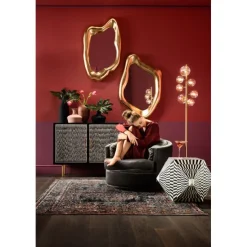 KARE Design Meubles>Miroir Hologram doré 119x76cm