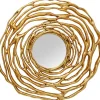 KARE Design Meubles>Miroir mural Twiggy doré Ø121cm