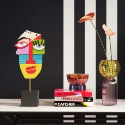 KARE Design Accessoires>Objet décoratif Abstract Face Multicolour 52