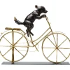 KARE Design Accessoires>Objet décoratif Dog With Bicycle 44cm